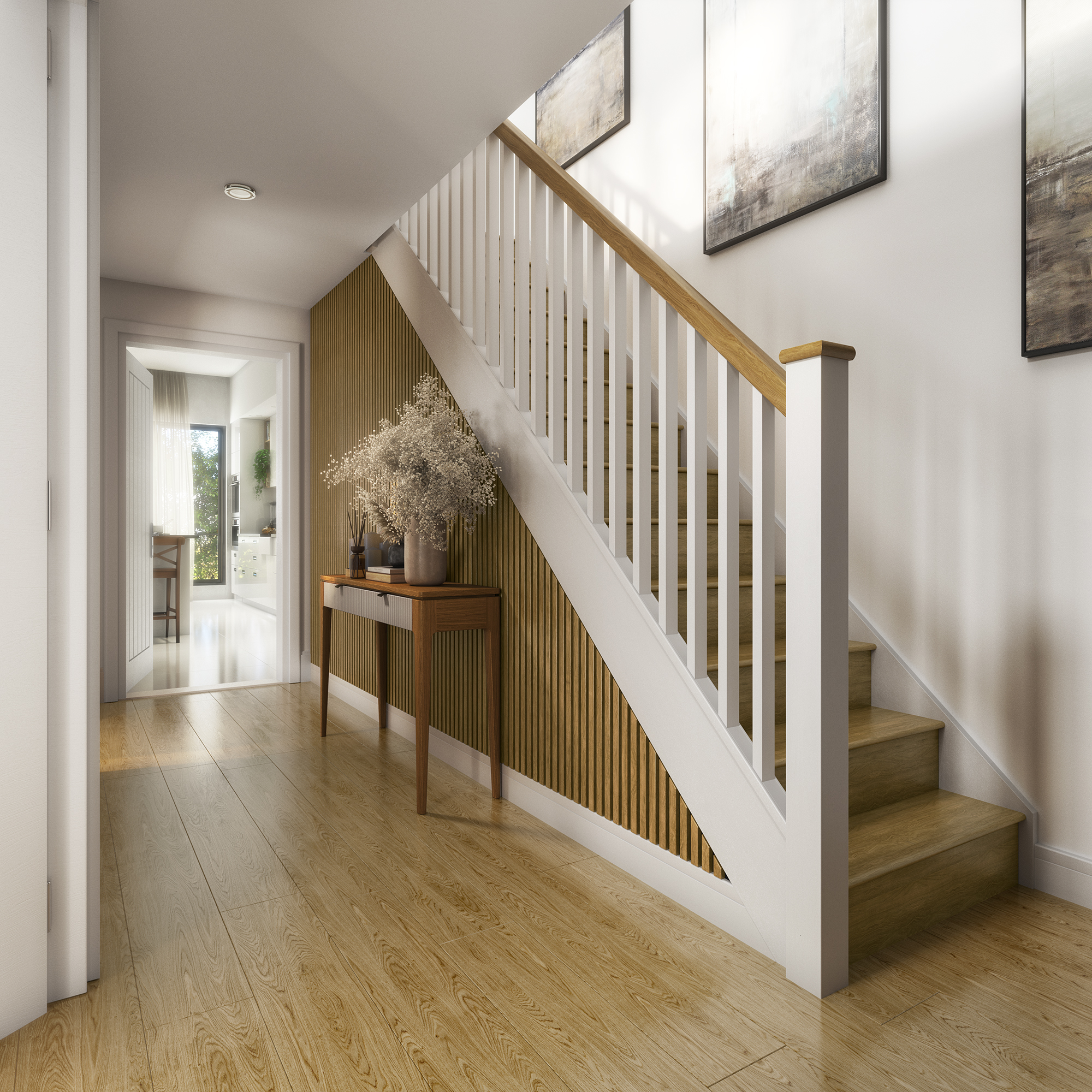 Acoustic and Skirting Board Staircase