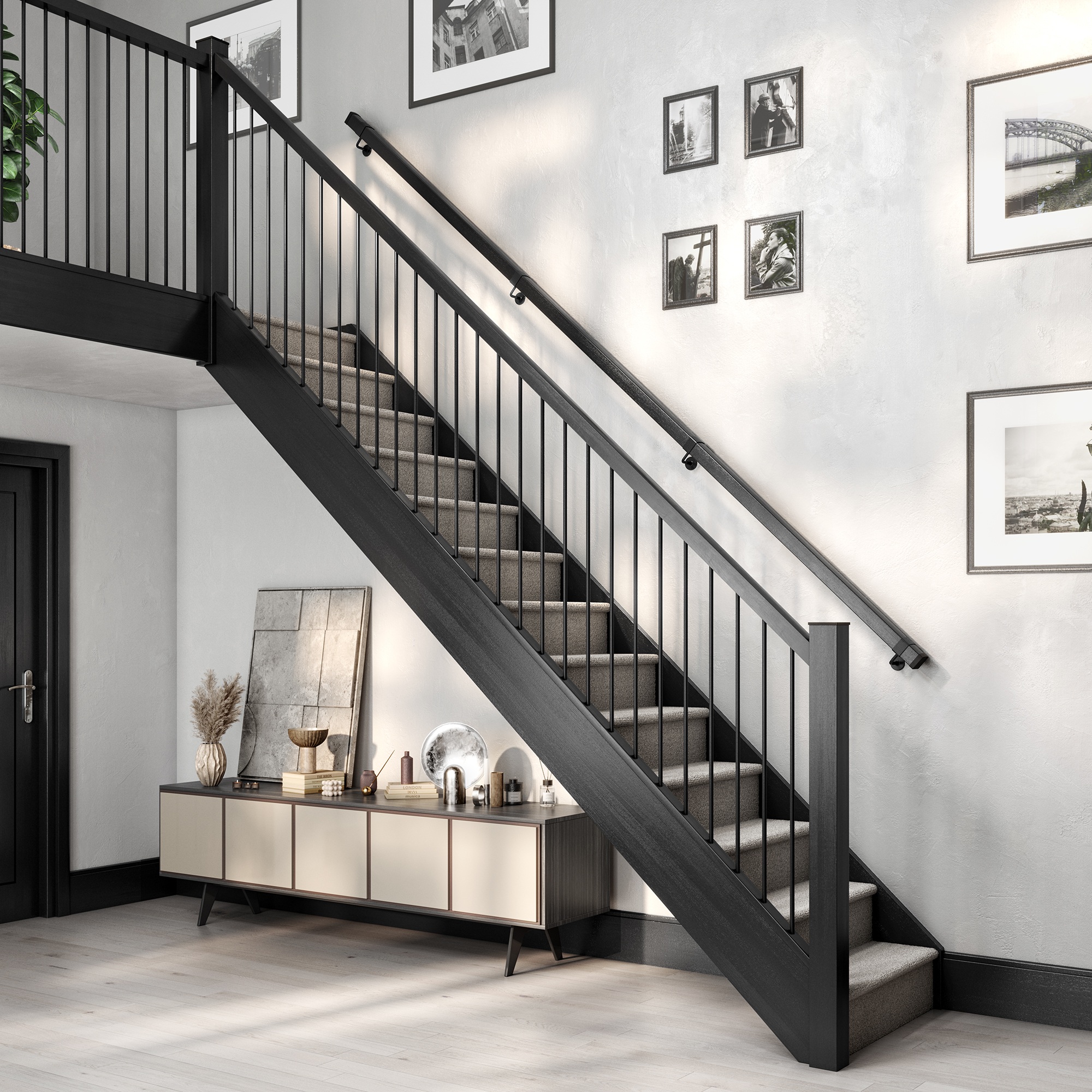 Twisted Metal Spindle Staircase