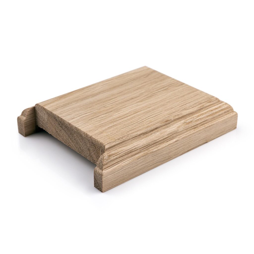 Oak Newel Cap 110x140x27mm With Cut Out
